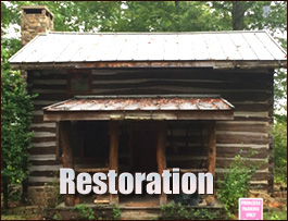 Historic Log Cabin Restoration  Aldie, Virginia